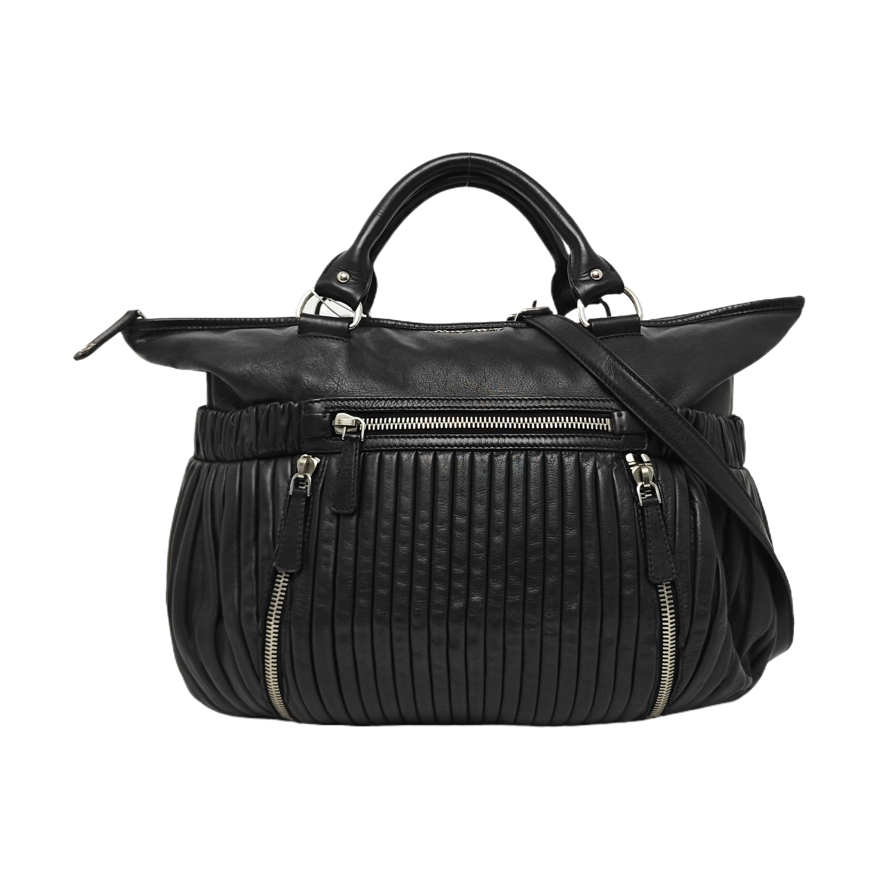 Large Leather Black