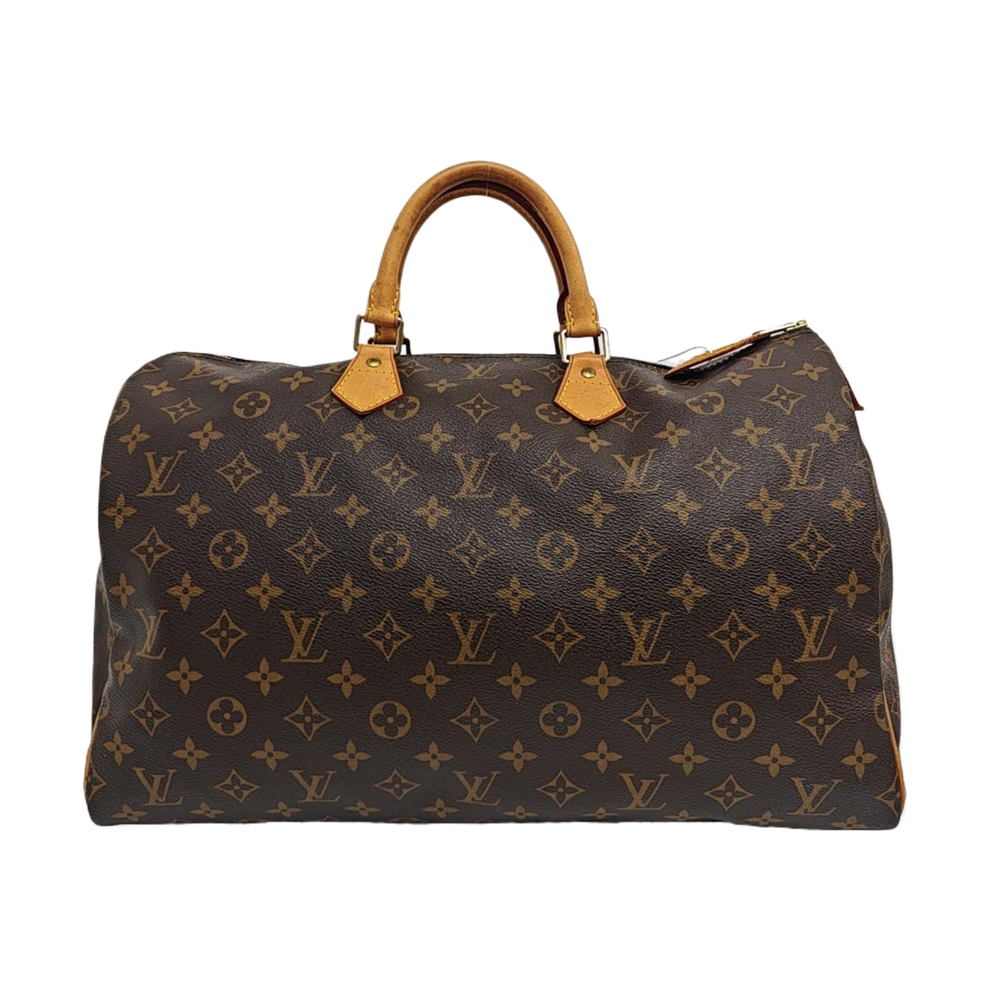 SPEEDY 40 Monogram Coated Canvas Brown