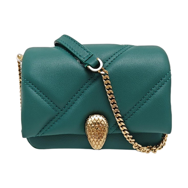 SERPENTI CABOCHON Quilted Calfskin Green