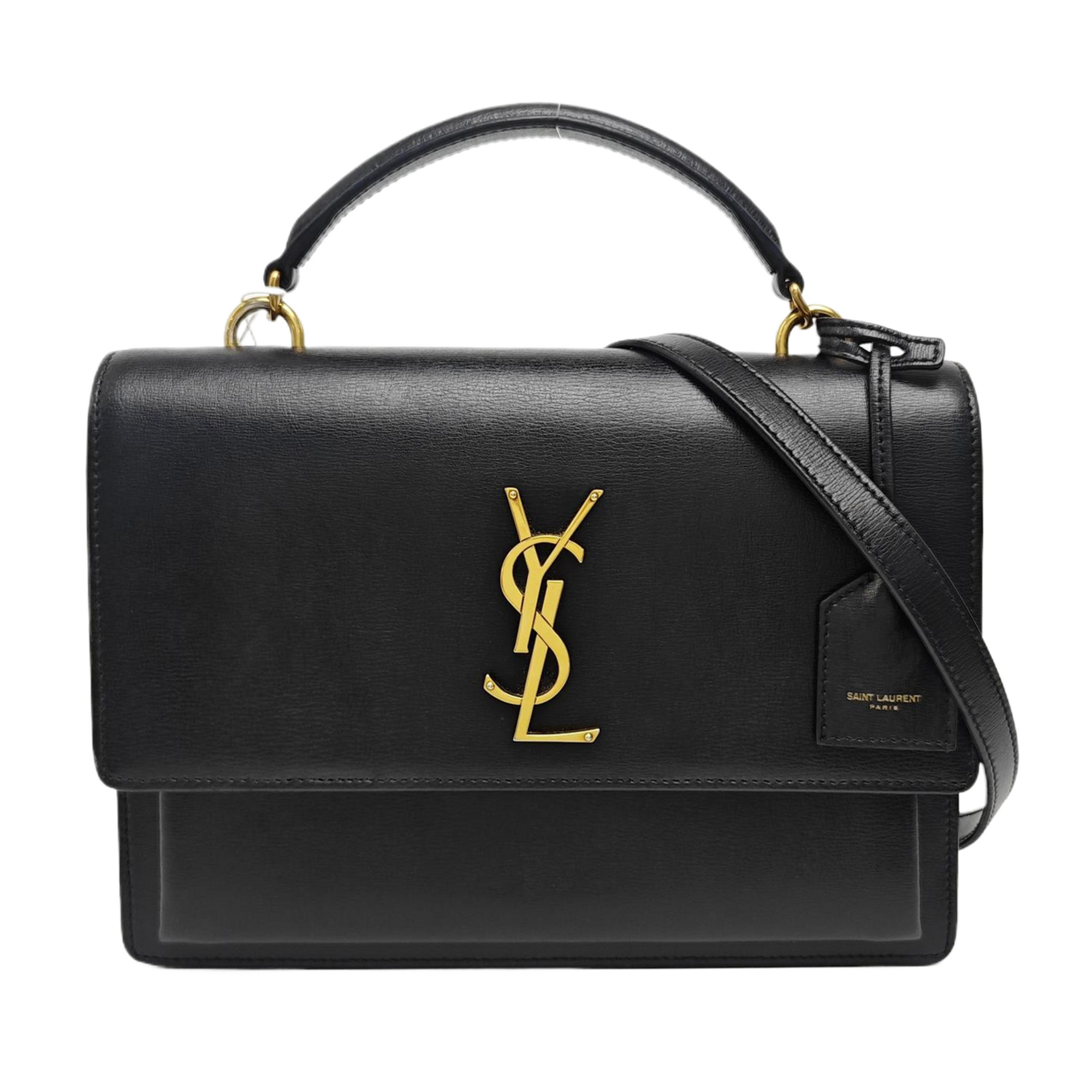 SUNSET Medium Calfskin Black