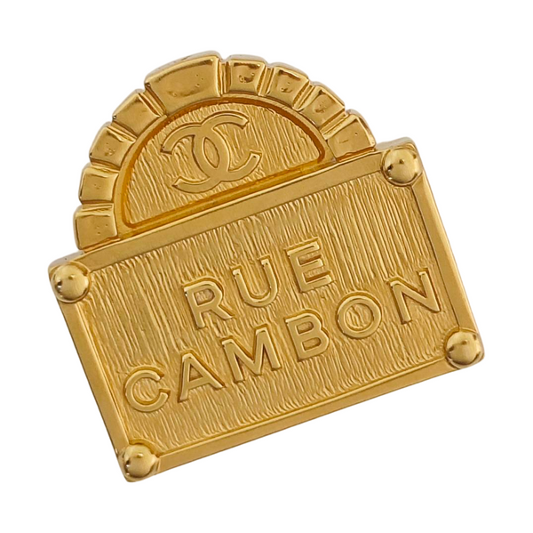 Metal Gold Brooch