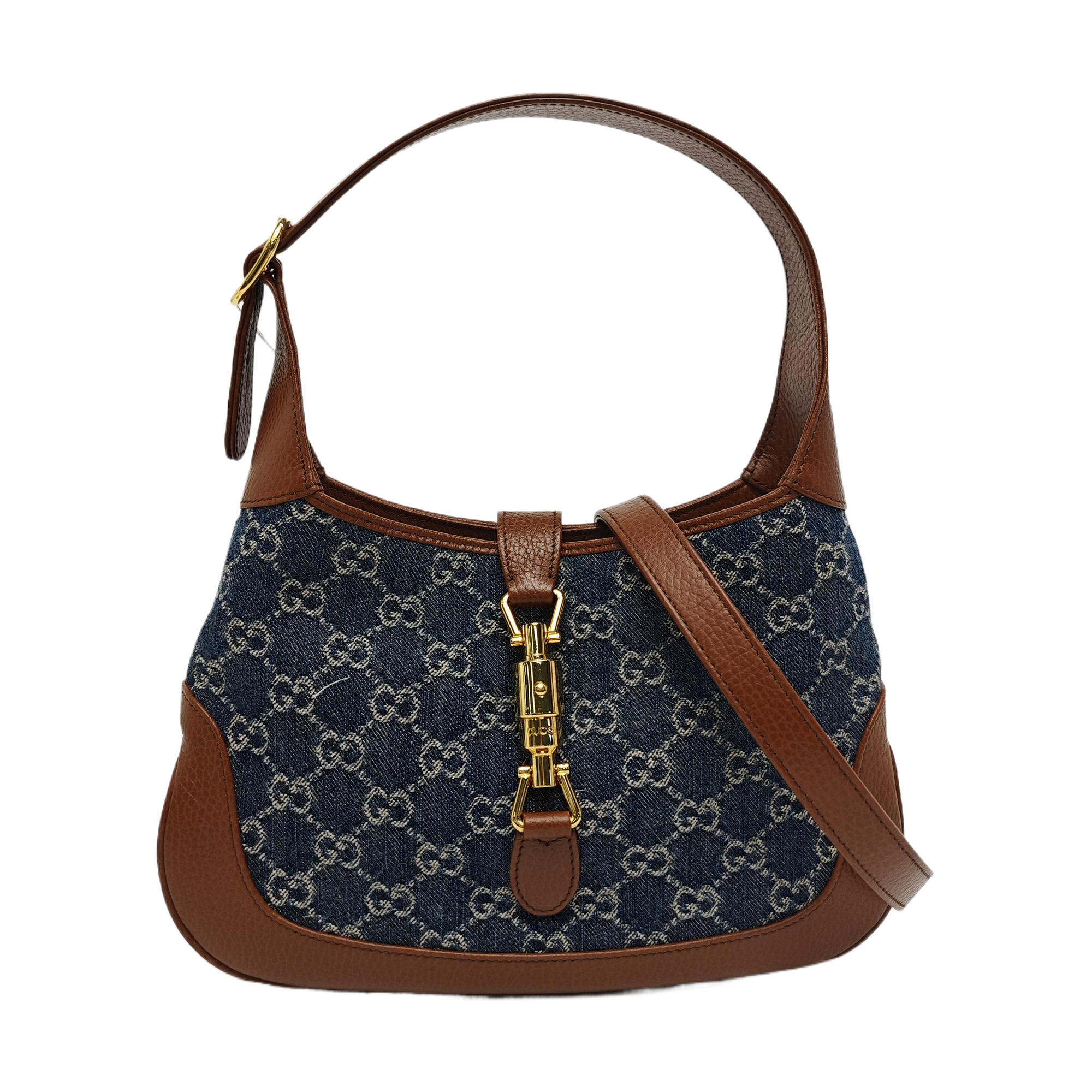 Jackie 1961 Small Monogram Denim Blue