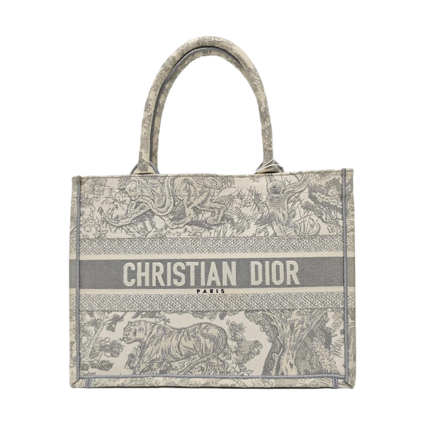 Book Tote Medium Canvas Gray