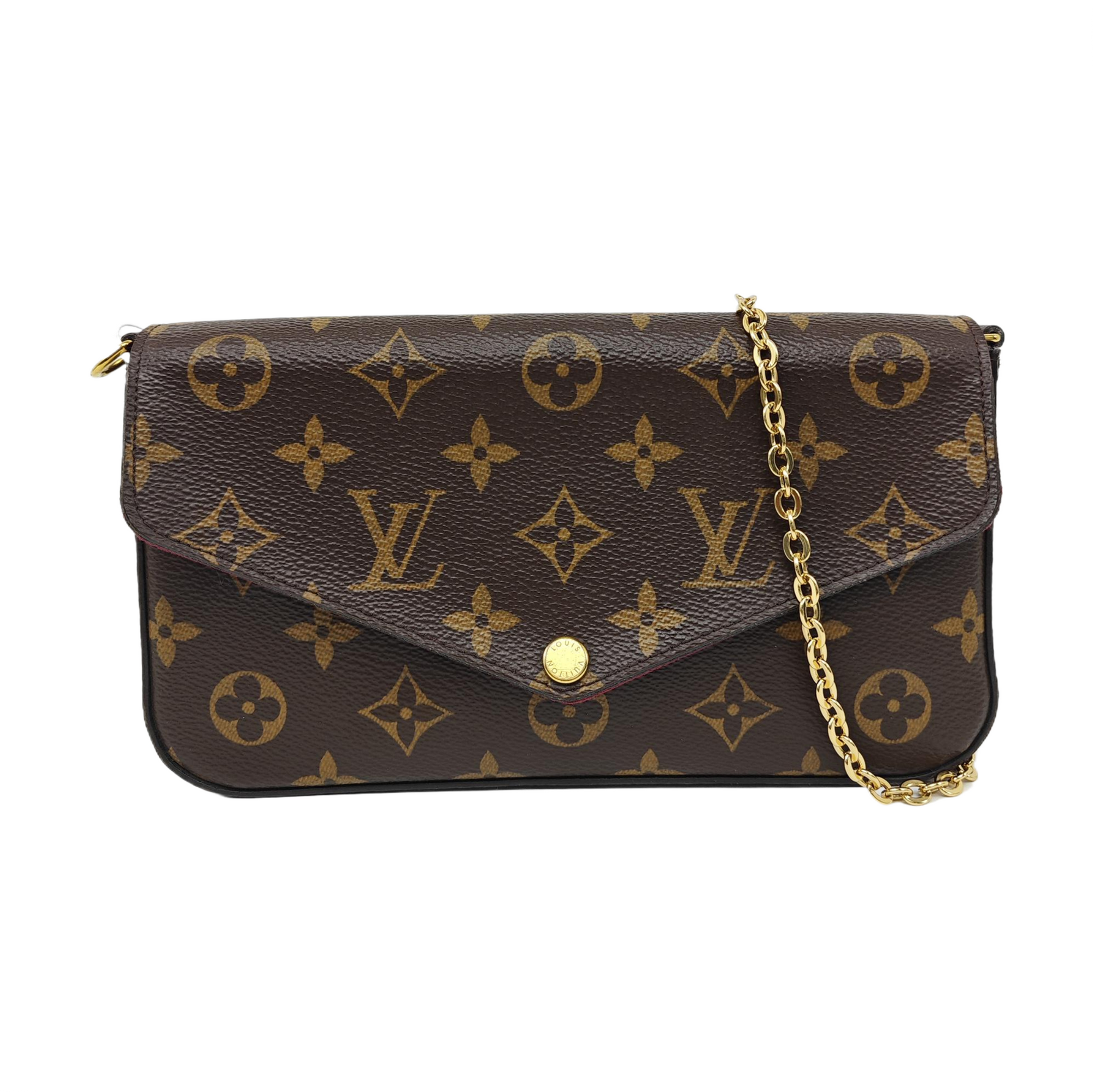 FÉLICIE Monogram Coated Canvas Brown