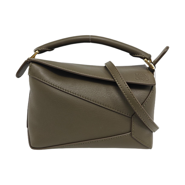 Puzzle Mini Calfskin Green