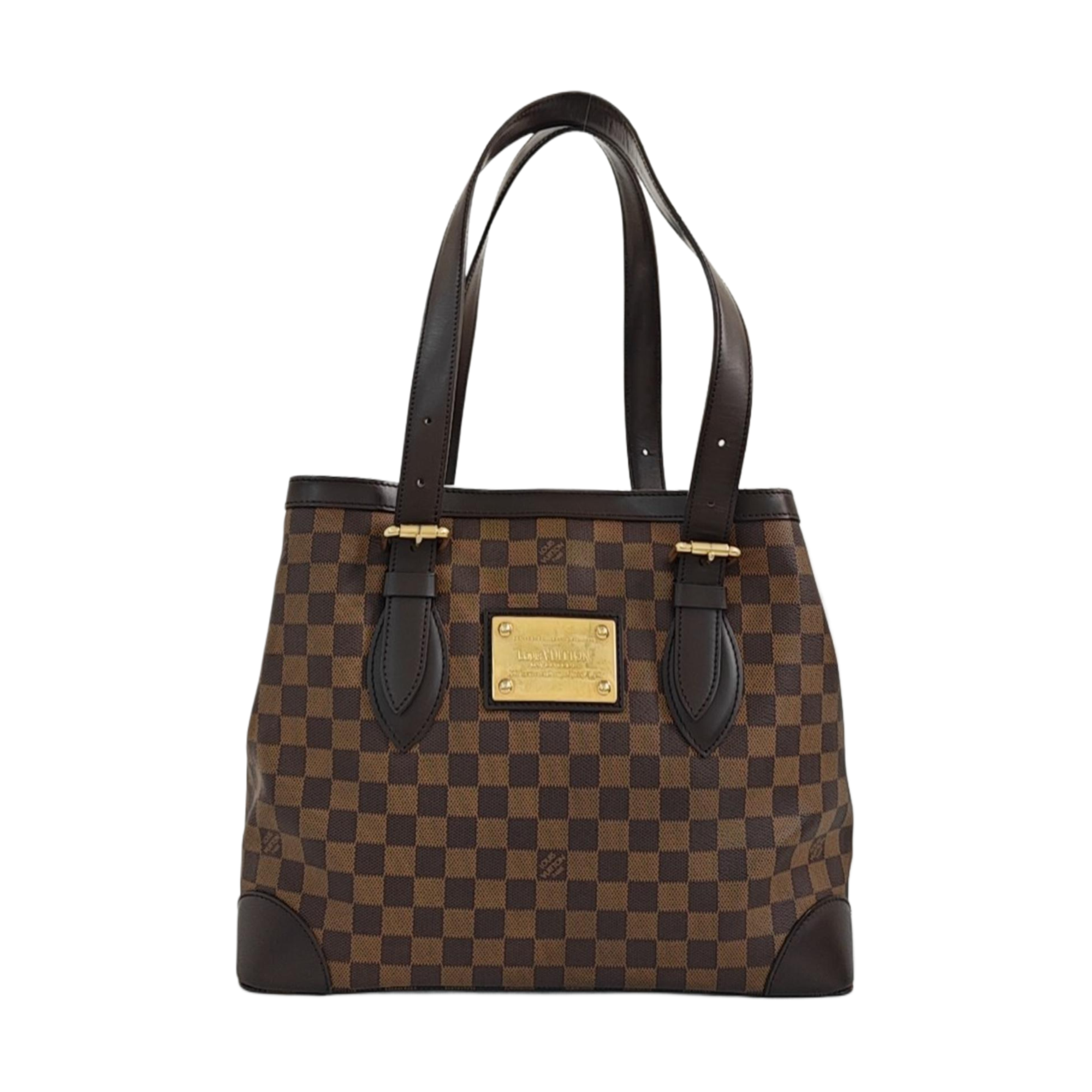 HAMPSTEAD MM Damier Ebene Coated Canvas Brown