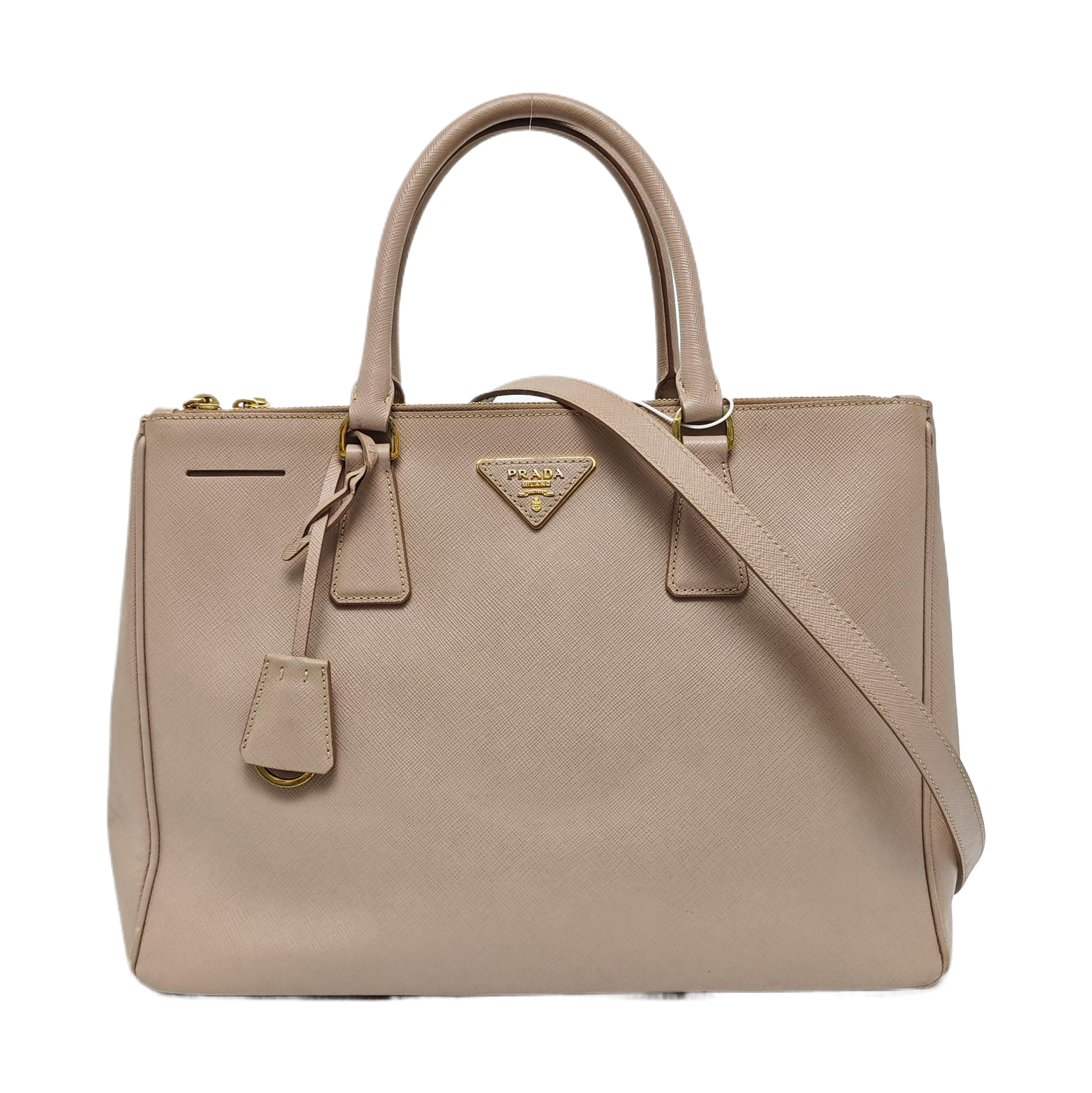 Galleria Extra Large Saffiano Calfskin Pink
