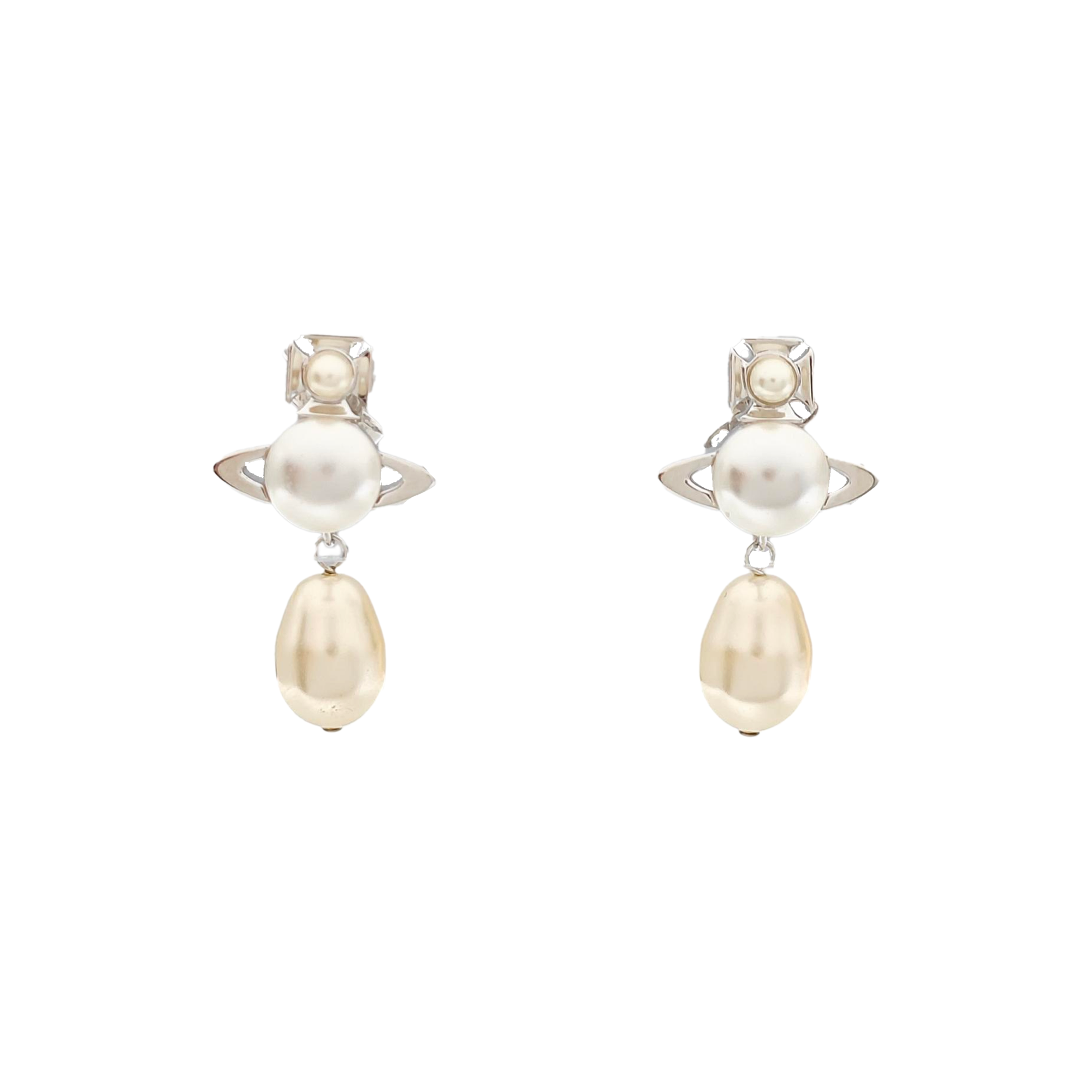 Metal Silver Earrings