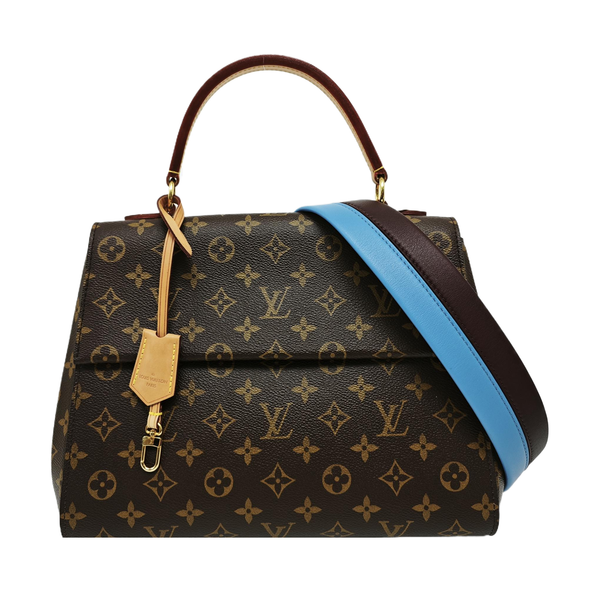 CLUNY MM Monogram Coated Canvas Brown