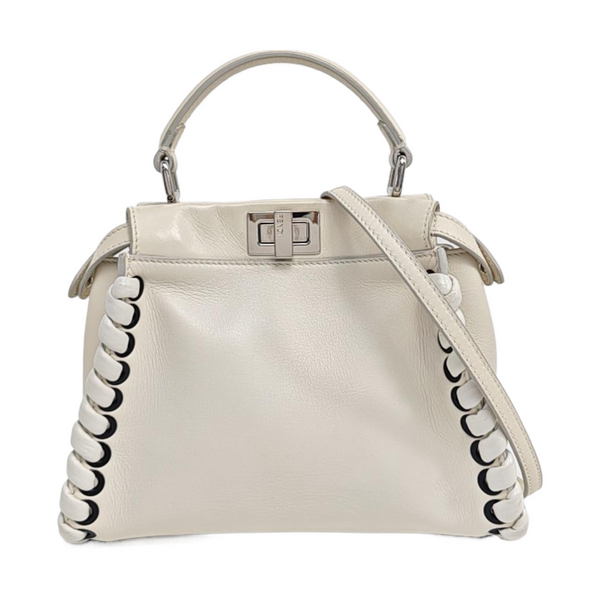 Peekaboo Mini Calfskin White