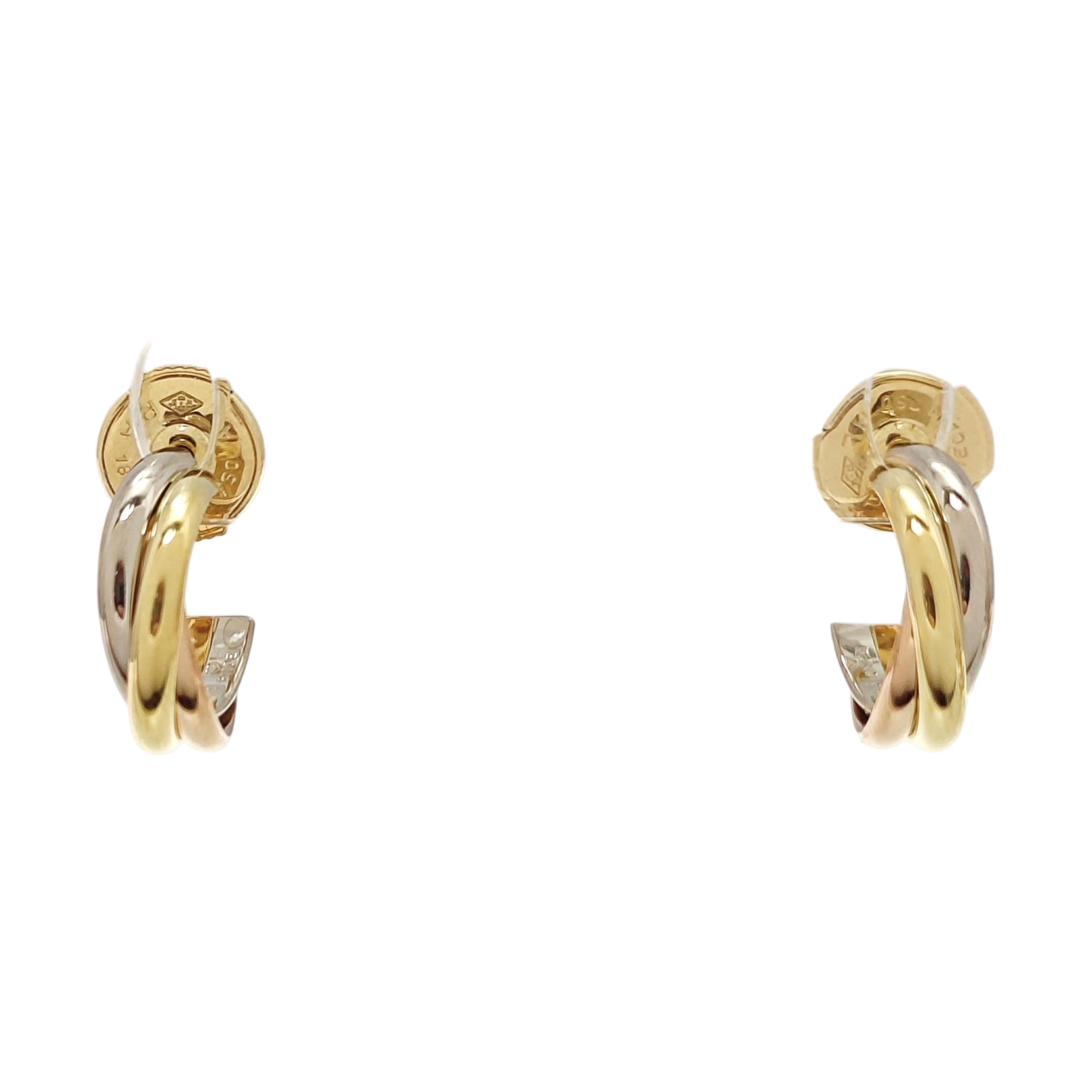 TRINITY 18k White Gold Stud Earrings
