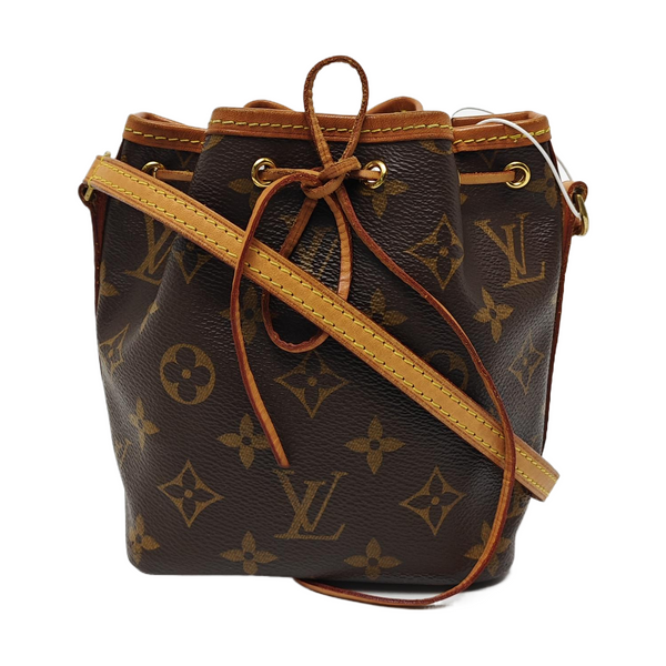 NÉONOÉ Nano Monogram Coated Canvas Brown