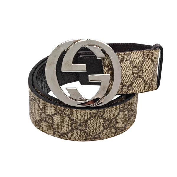Coated Canvas Belt Beige