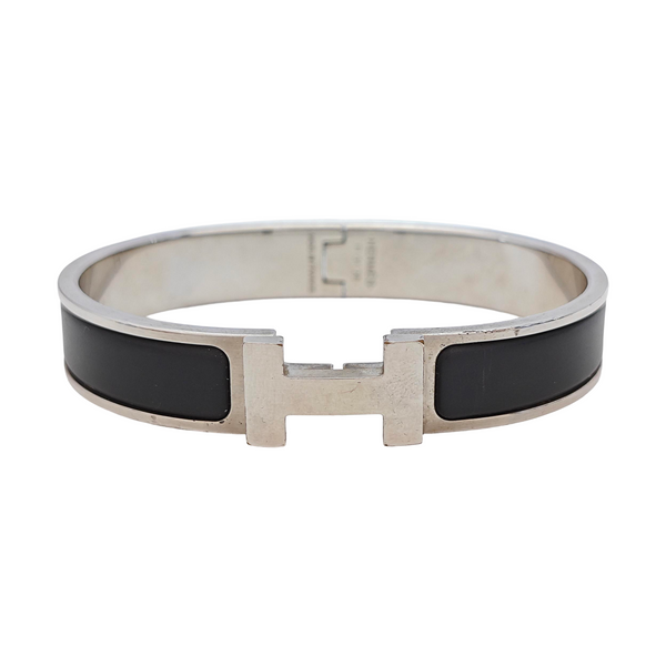 Clic Hh Metal Silver Bangle
