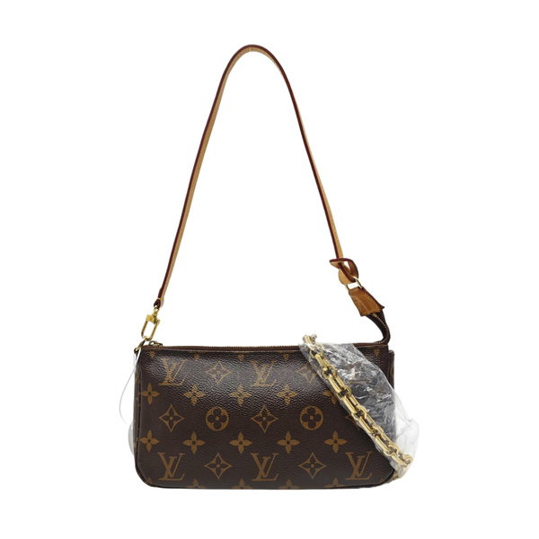ACCESSOIRES GM Monogram Coated Canvas Brown