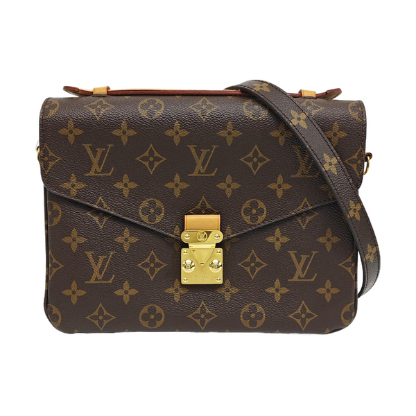 MÉTIS MM Monogram Coated Canvas Brown