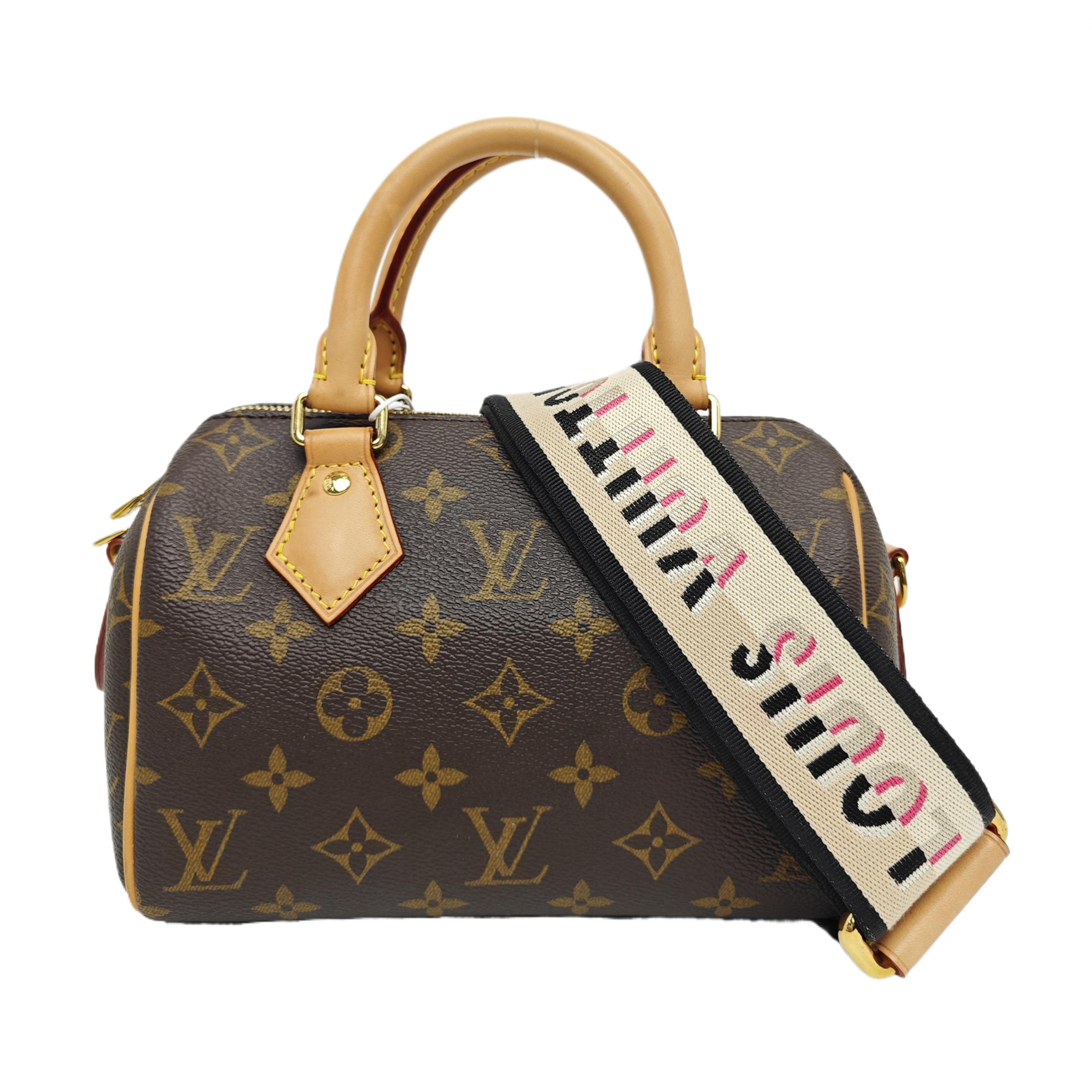 SPEEDY 20 Monogram Coated Canvas Brown