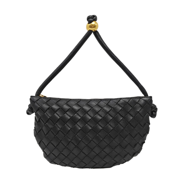Lambskin Top Handle Bag Black