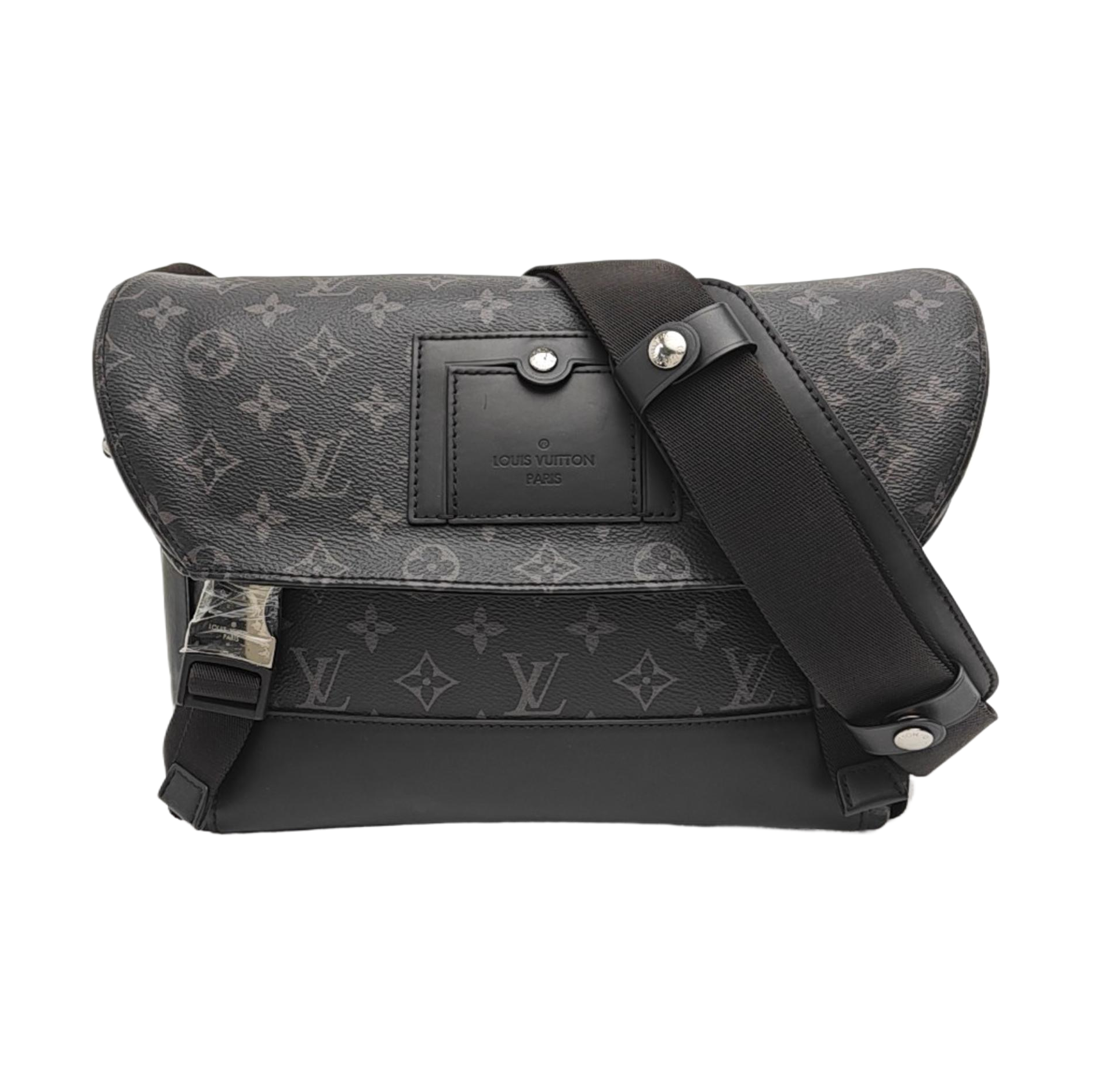 VOYAGER PM Monogram Coated Canvas Black