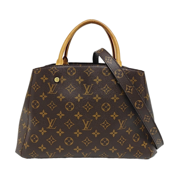 MONTAIGNE Monogram Coated Canvas Brown