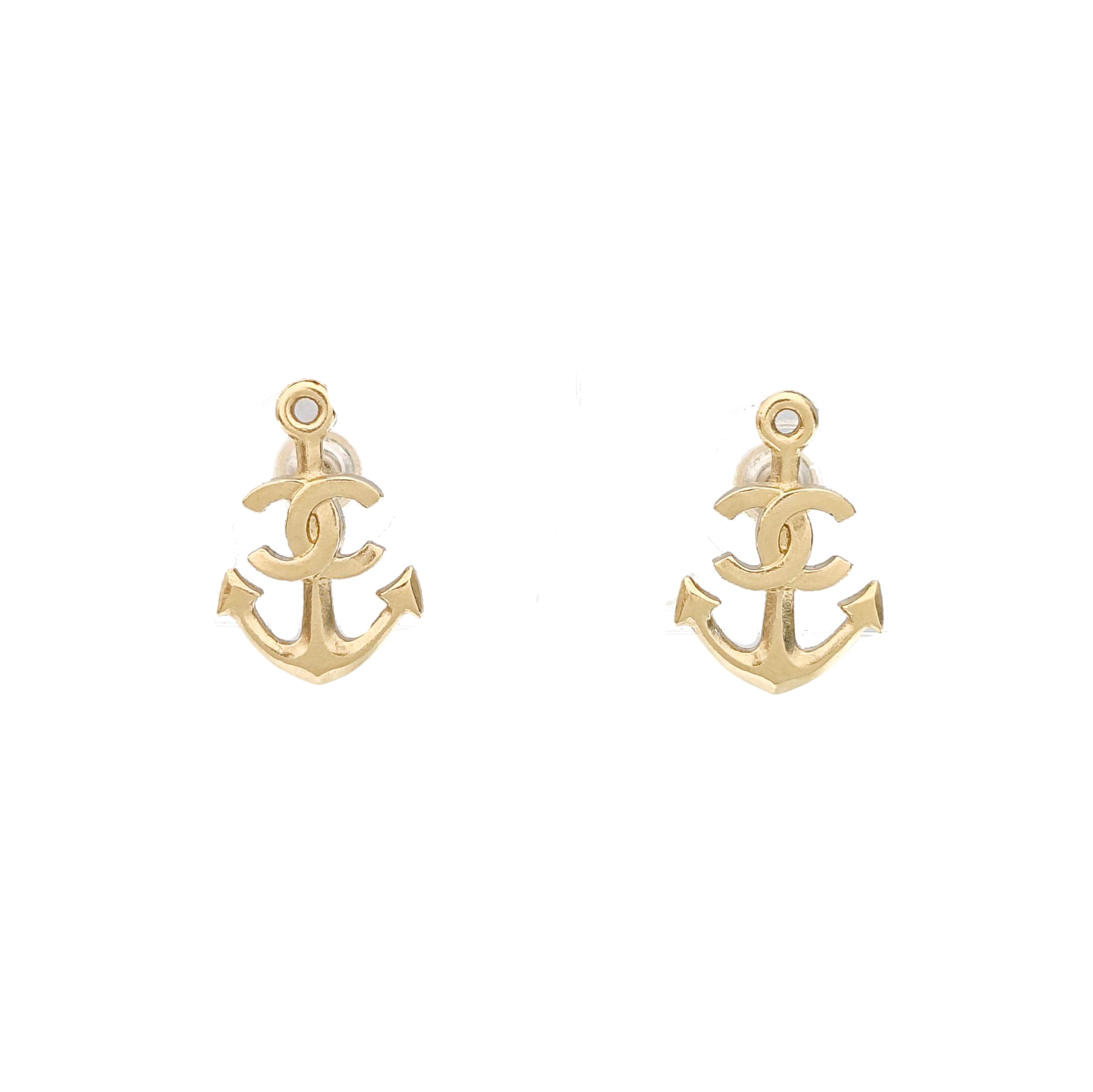 Metal Gold Stud Earrings
