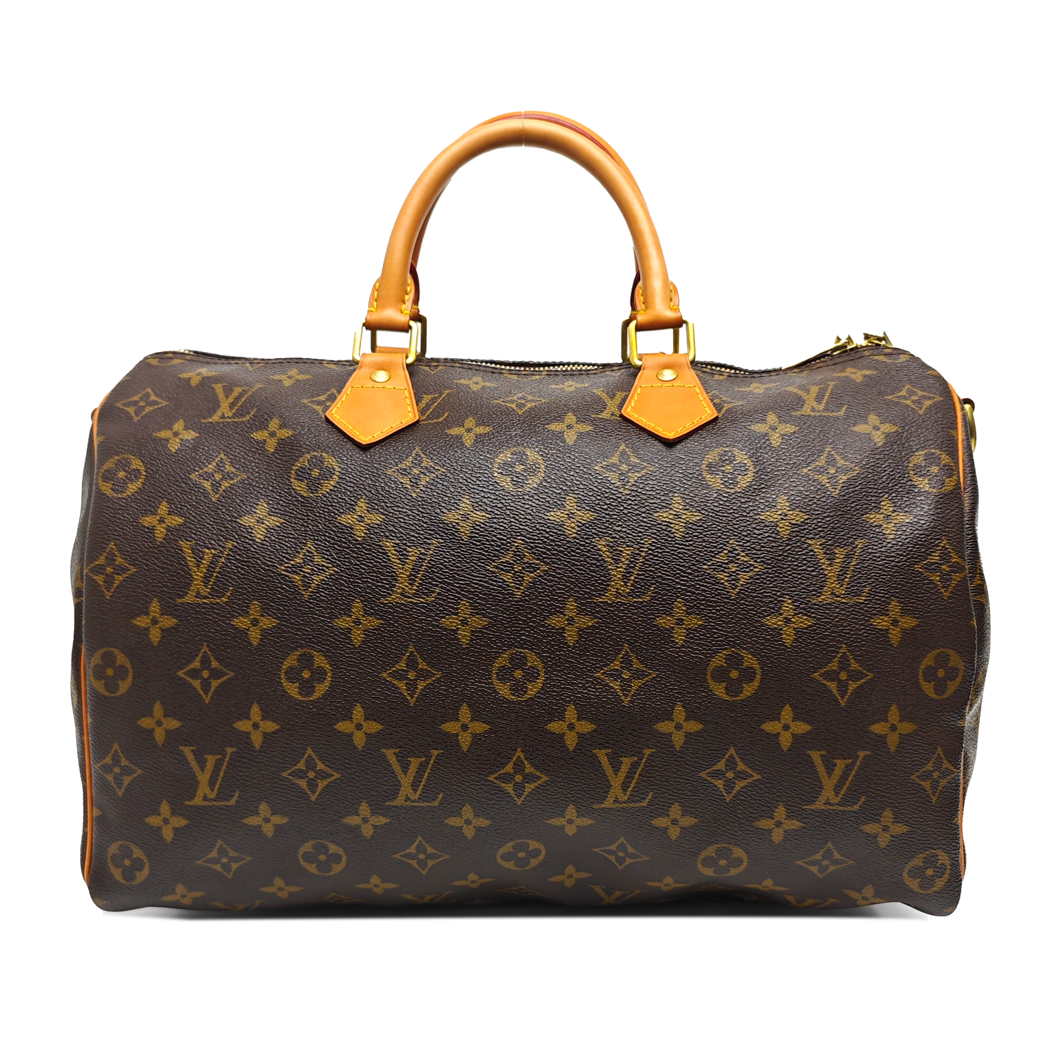 SPEEDY 35 Monogram Coated Canvas Brown