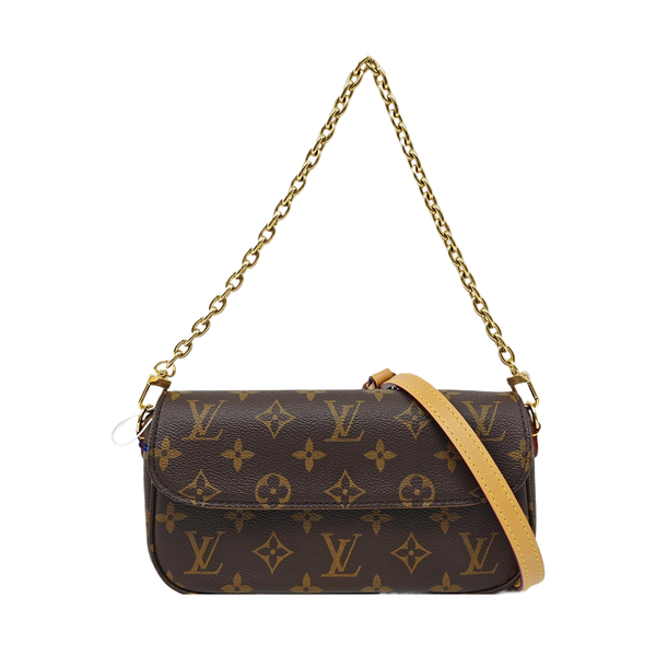 IVY Monogram Coated Canvas Brown