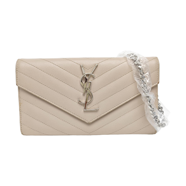 MONOGRAM Chevron Calfskin Pink