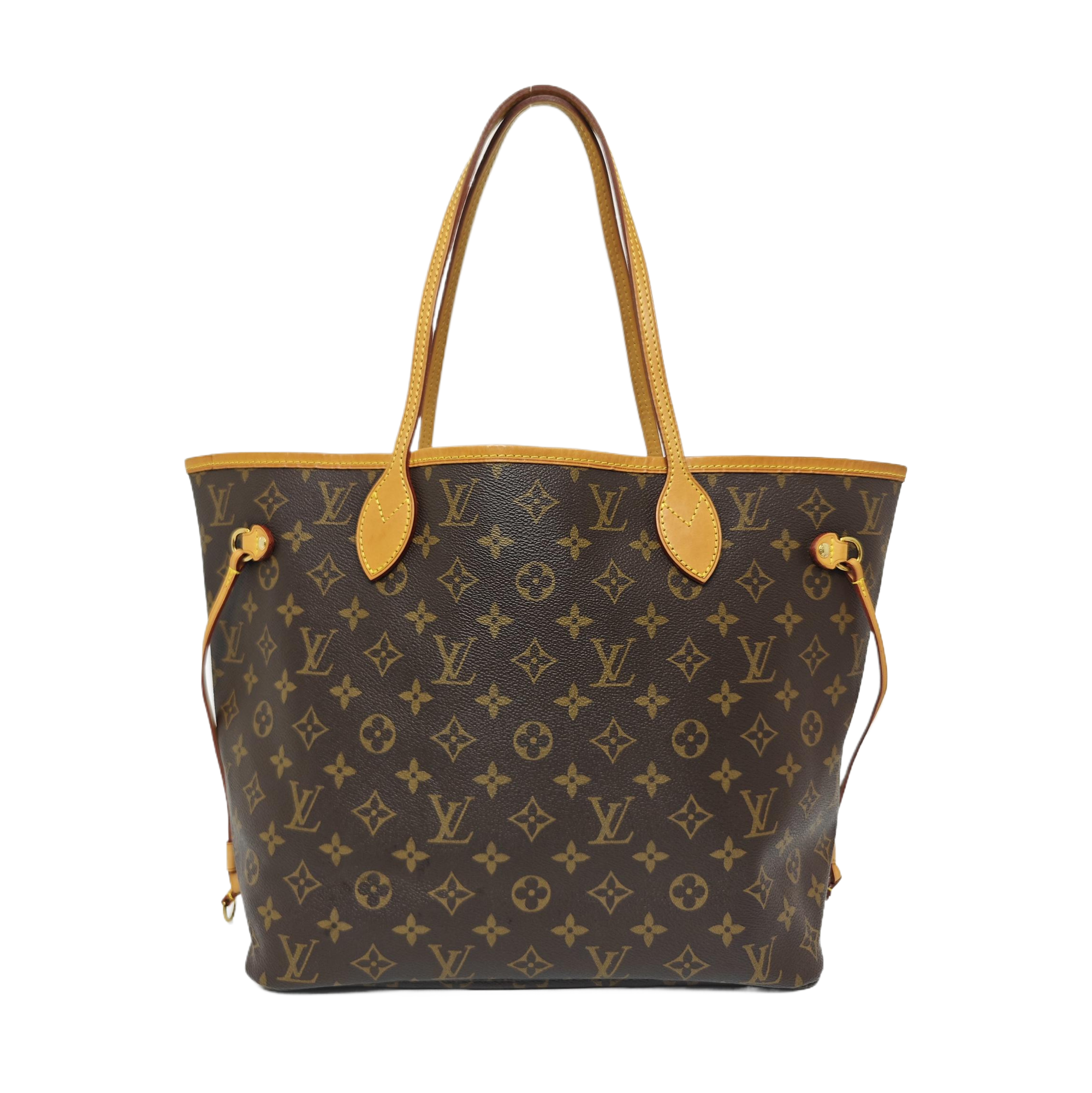 NEVERFULL MM Monogram Coated Canvas Brown