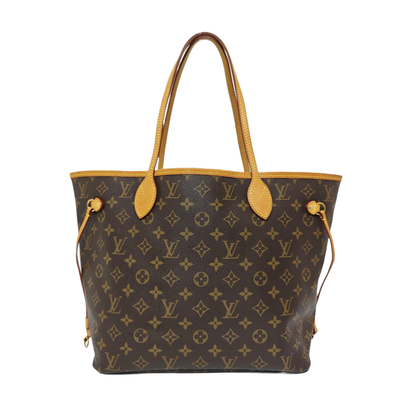 NEVERFULL MM Monogram Coated Canvas Brown