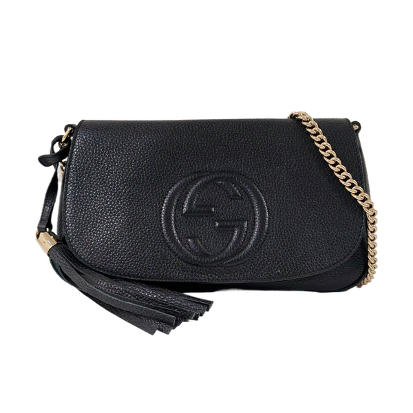 Authenticated pre-owned  Soho Calfskin Black - Shoulder Bag at Looply