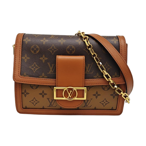 DAUPHINE MM Monogram Coated Canvas Brown