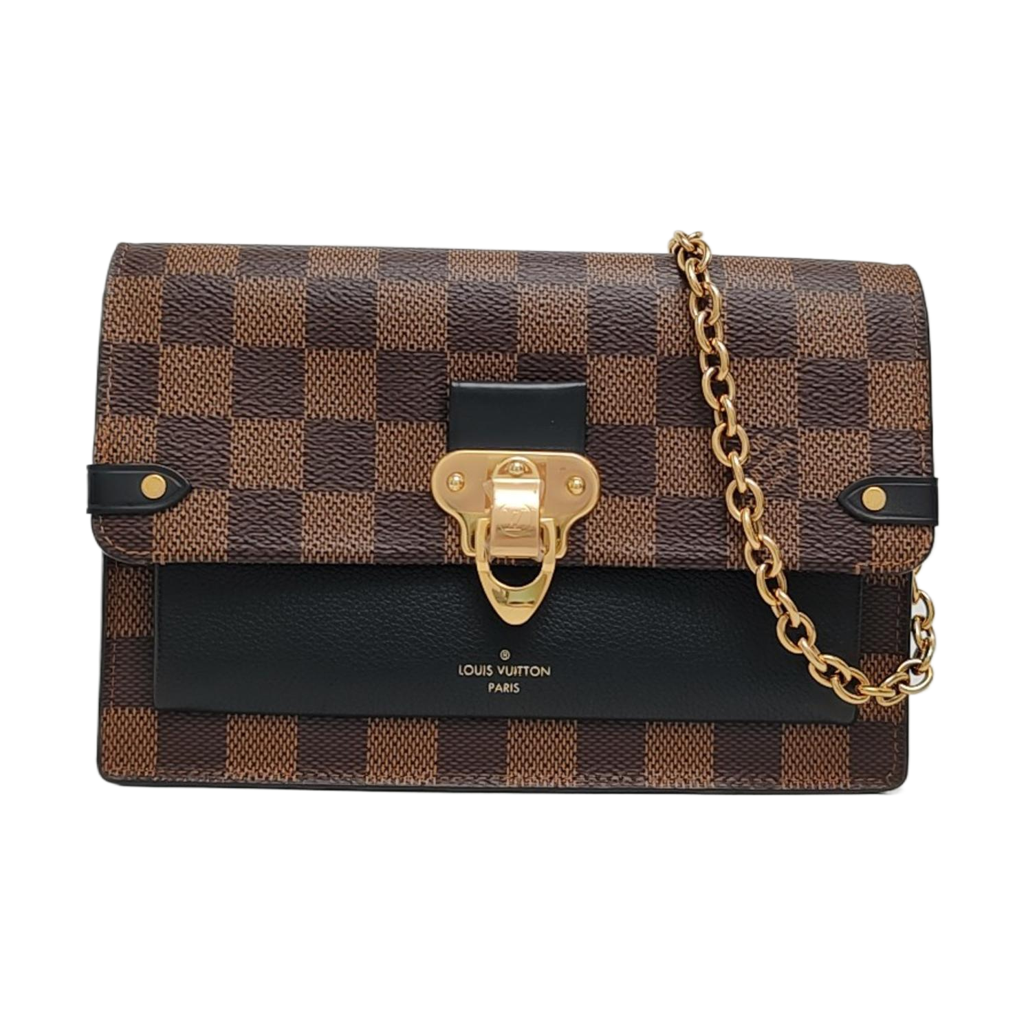 VAVIN Damier Ebene Coated Canvas Brown