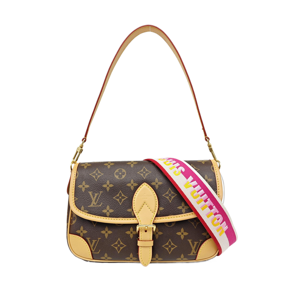 DIANE Monogram Coated Canvas Brown