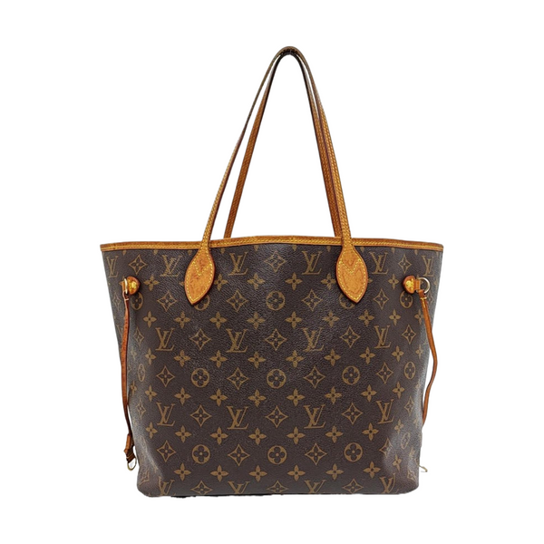 NEVERFULL MM Monogram Coated Canvas Brown
