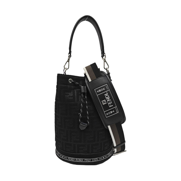Fabric Bucket Bag Black