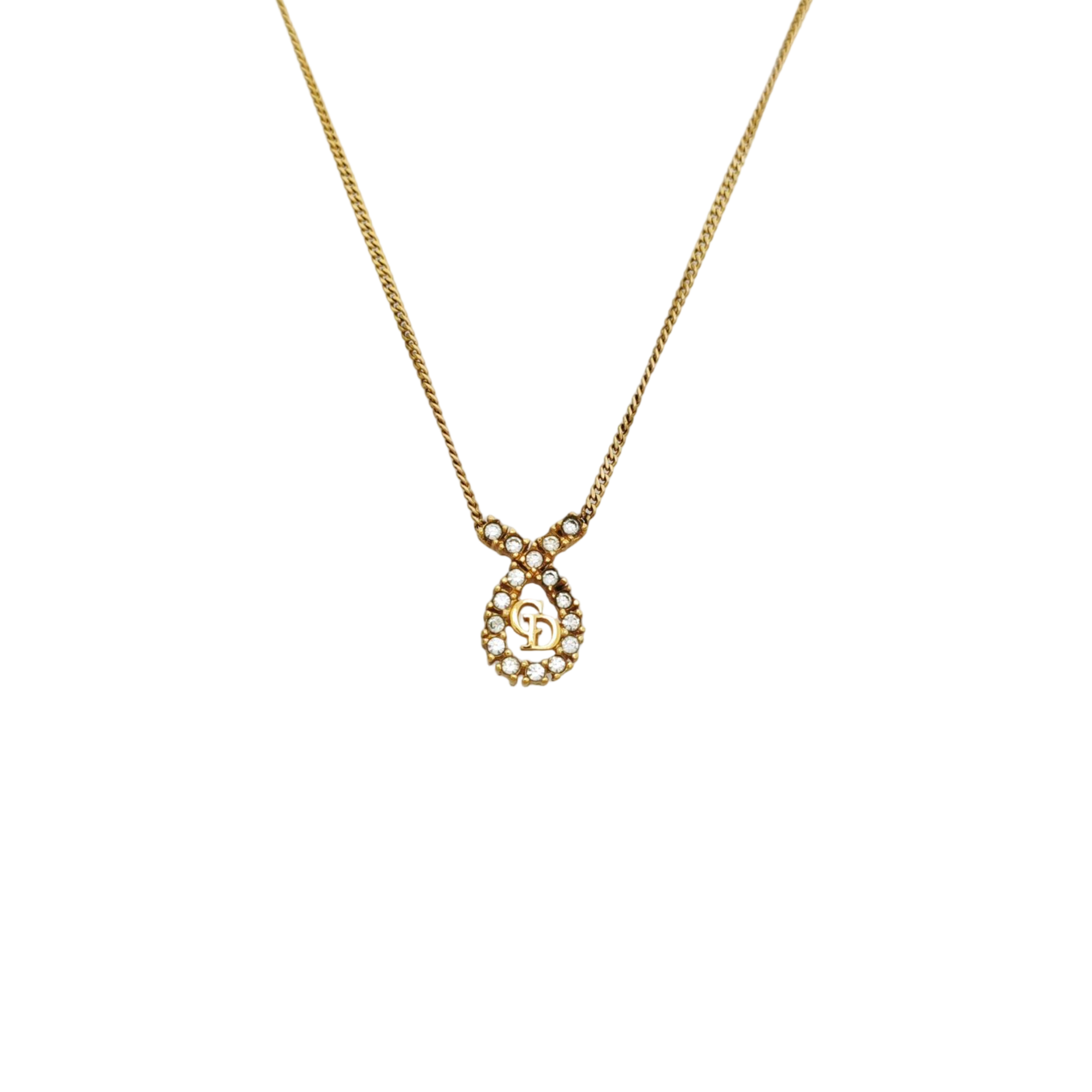 Petit CD Metal Gold Necklace