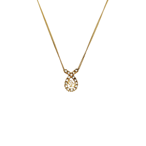 Petit CD Metal Gold Necklace