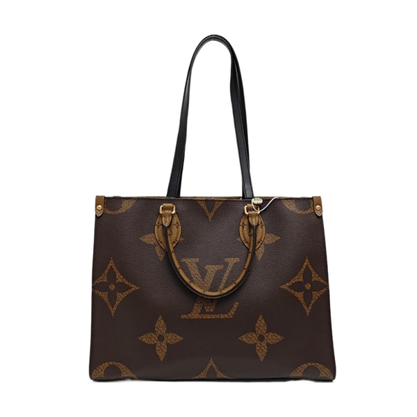 ONTHEGO MM Monogram Coated Canvas Brown