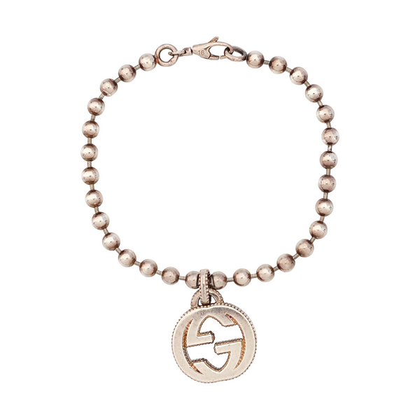 Interlocking G 925 Sterling Silver Bracelet