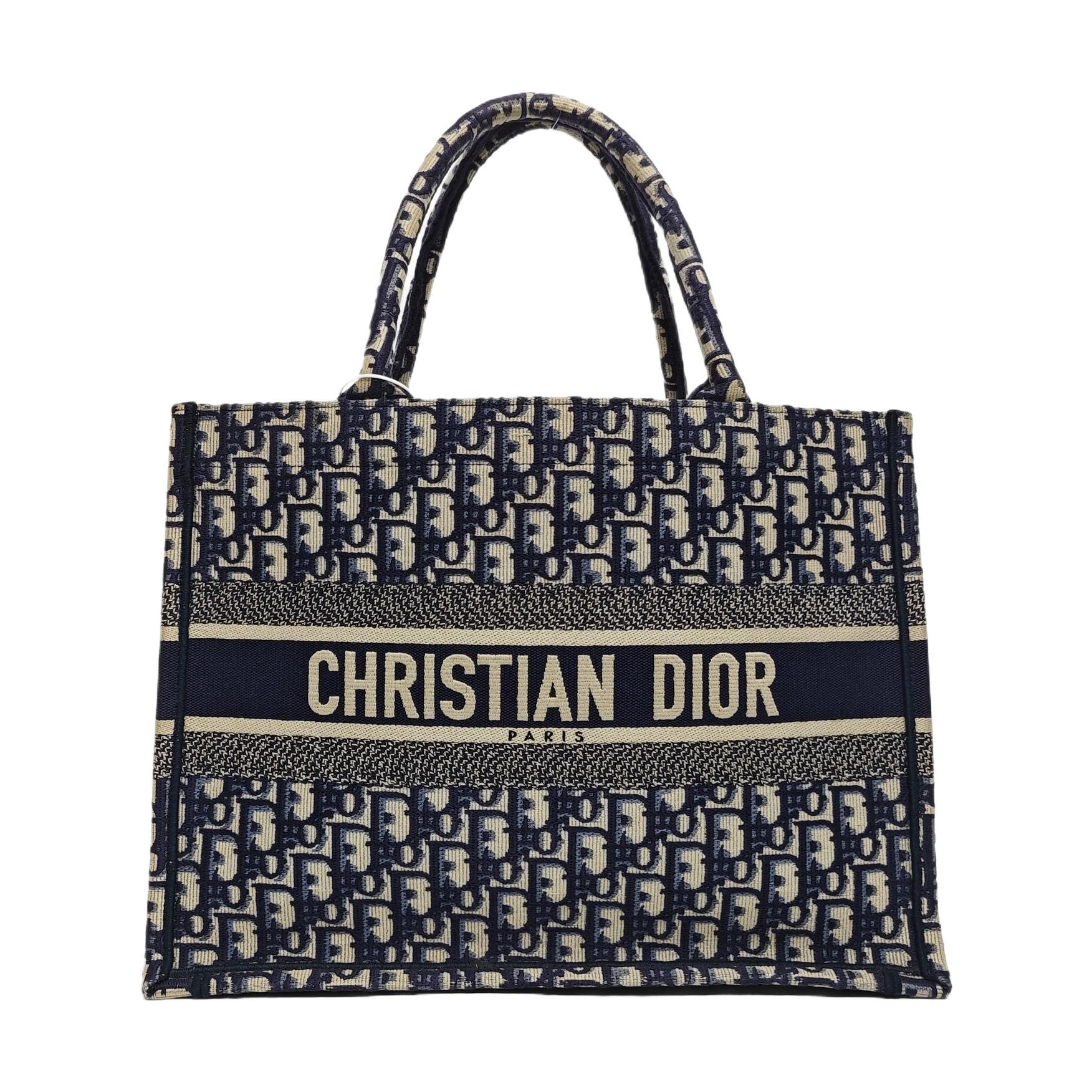 Book Tote Medium Oblique Canvas Blue