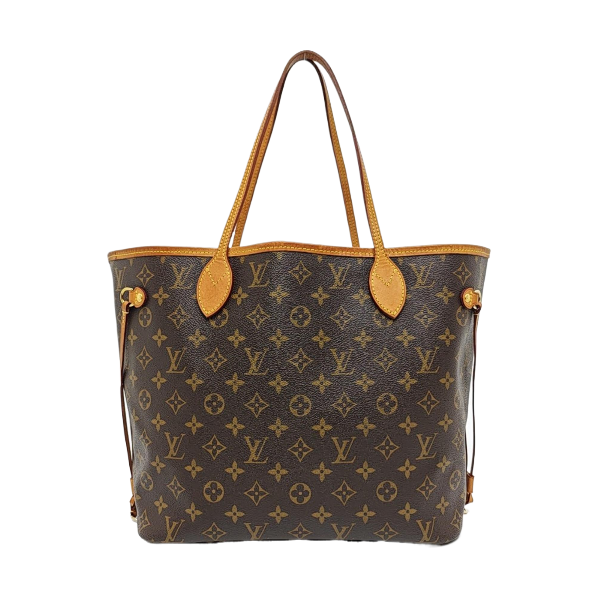 NEVERFULL MM Monogram Coated Canvas Brown