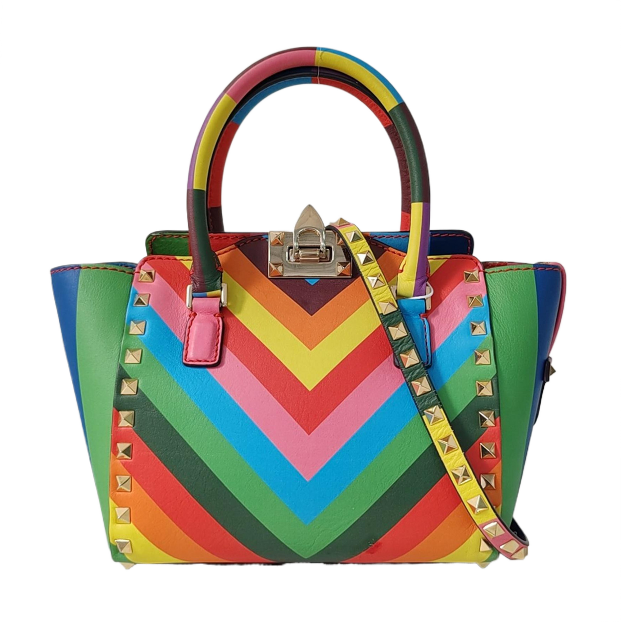 Rockstud Mini Calfskin Multicolor