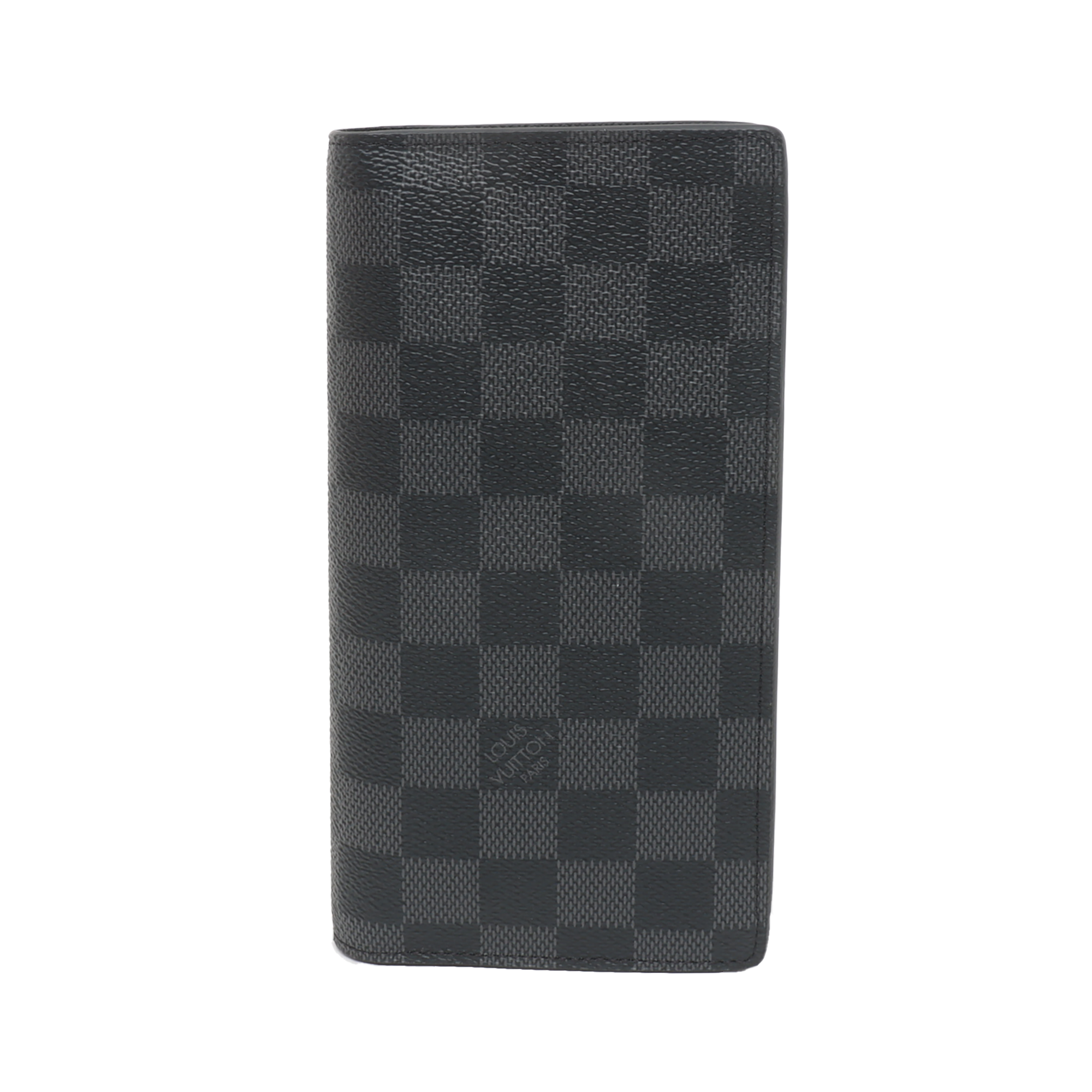 BRAZZA Damier Graphite Coated Canvas Black Wallet