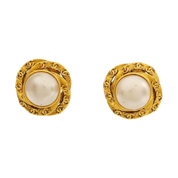 Metal Gold Clip On Earrings