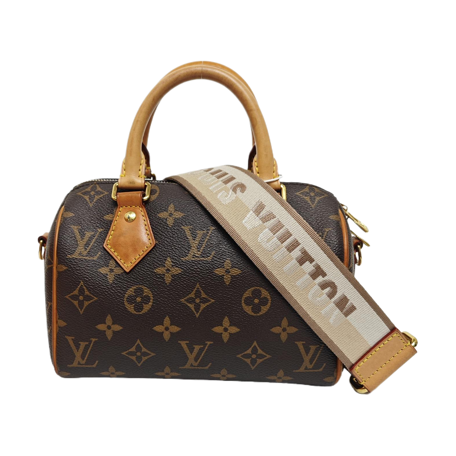 SPEEDY 20 Monogram Coated Canvas Brown