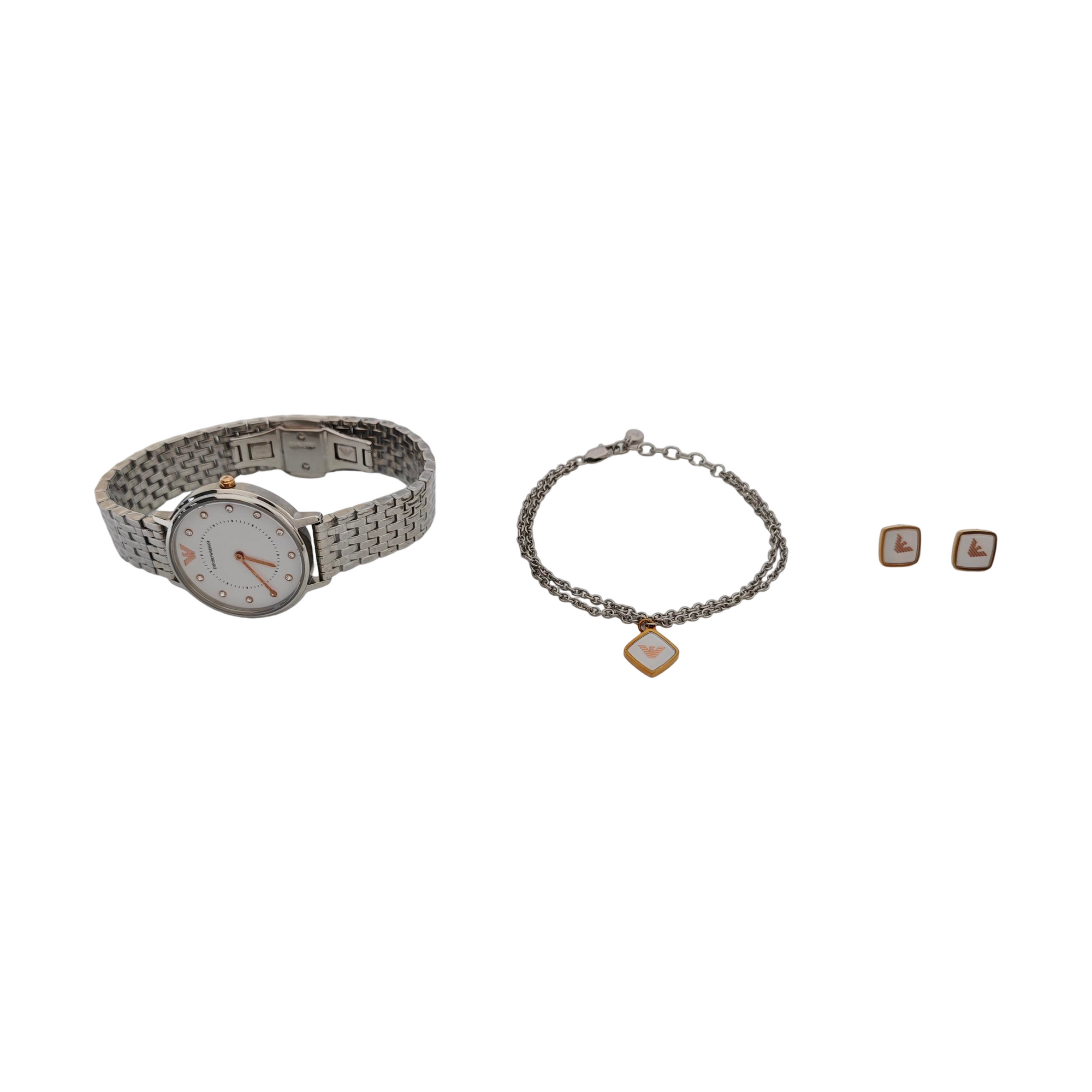 Metal White Jewelry Set