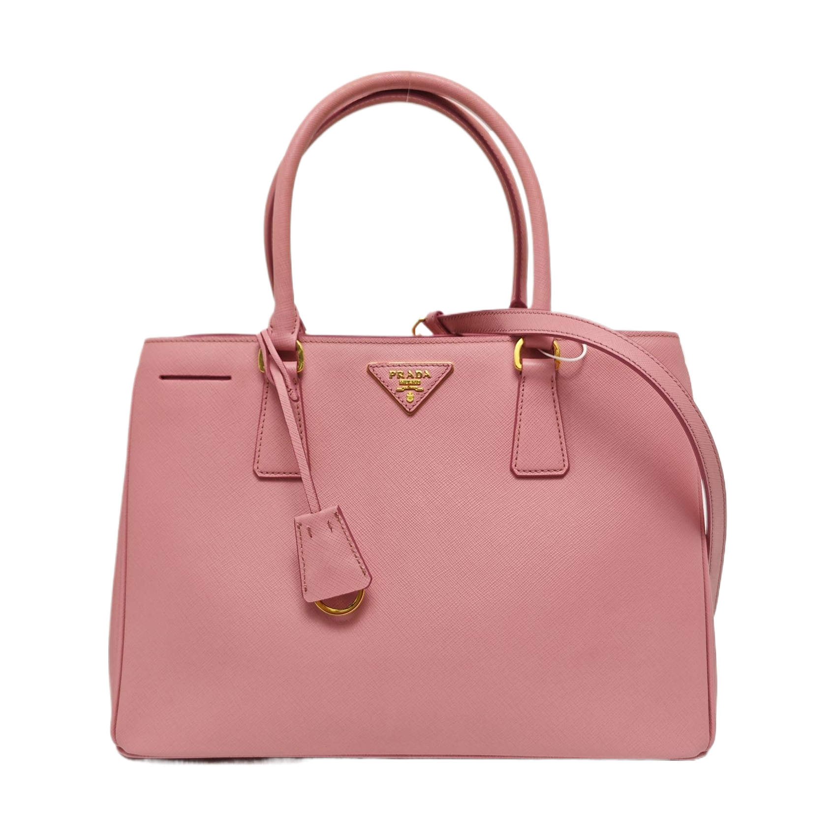 Authenticated pre-owned  Galleria Medium Saffiano Calfskin Pink - Tote Bag at Looply
