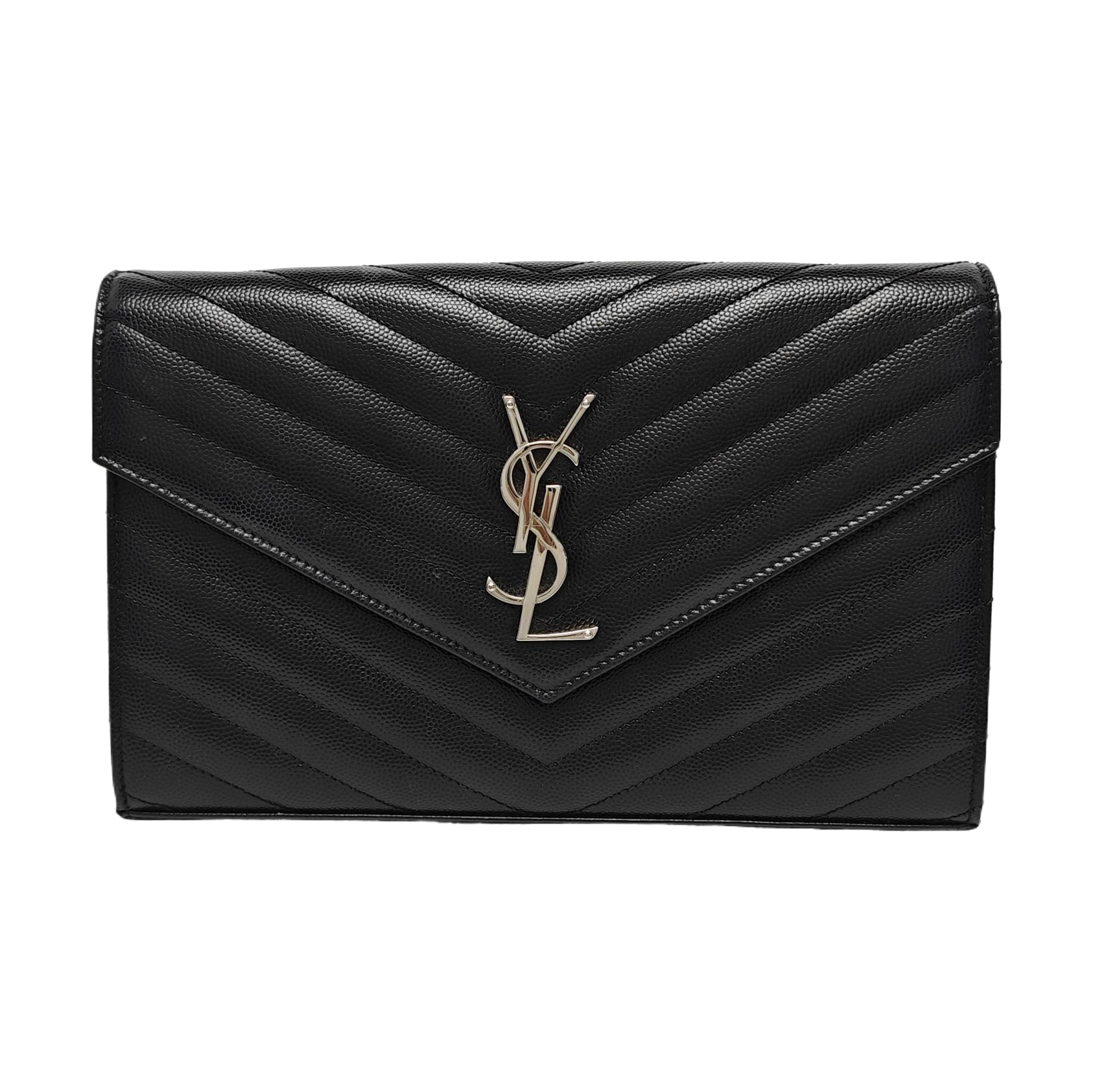 MONOGRAM Medium Chevron Calfskin Black