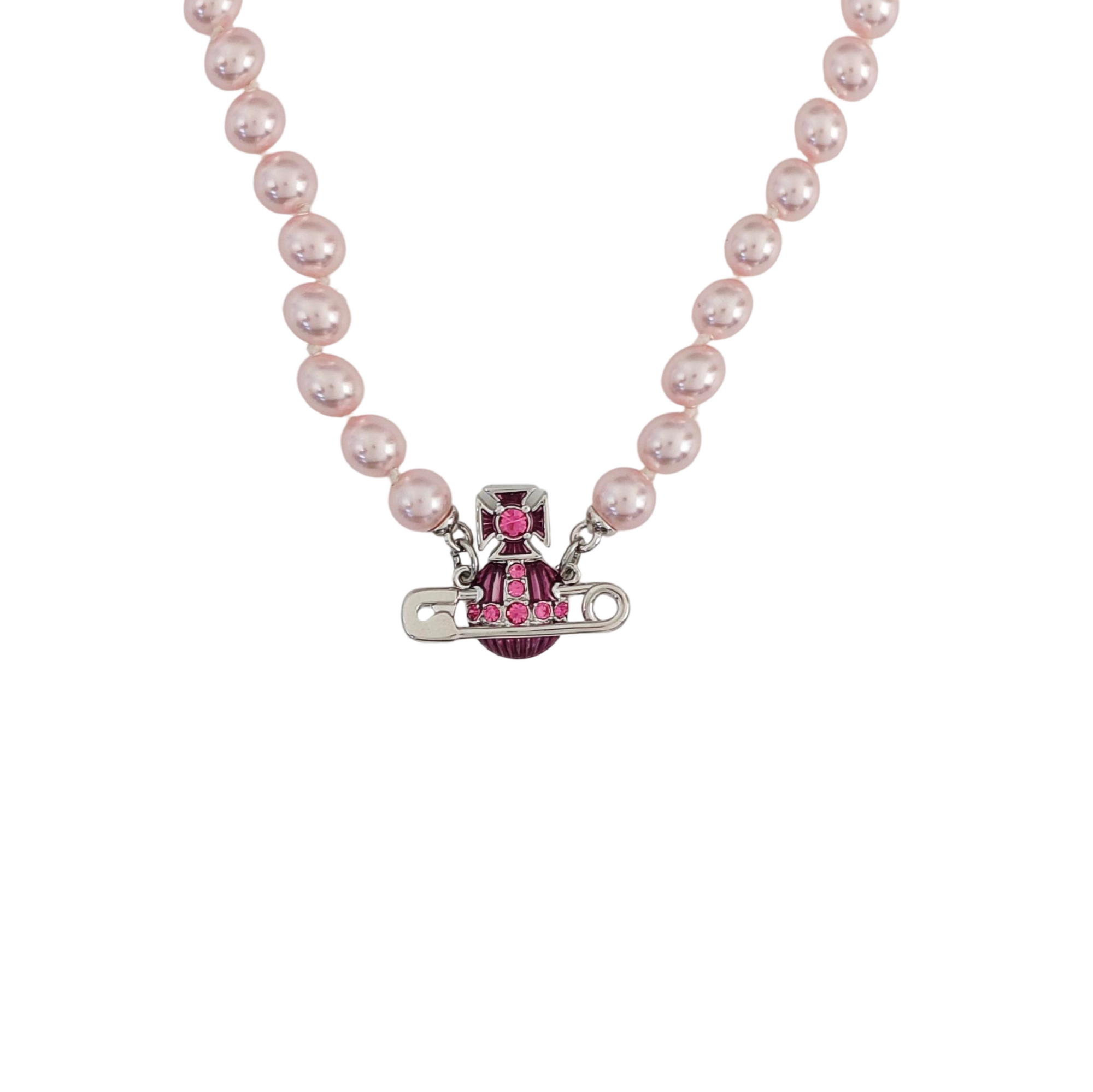 Metal Pink Necklace
